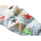 Amiri Jeans Stars Ripped Stretch Jeans