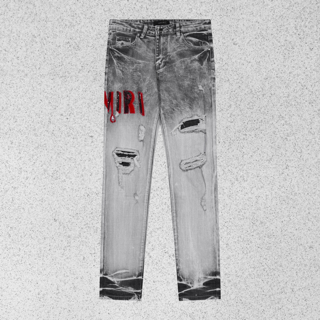 Amiri Jeans Trendy Casual Ripped Jeans