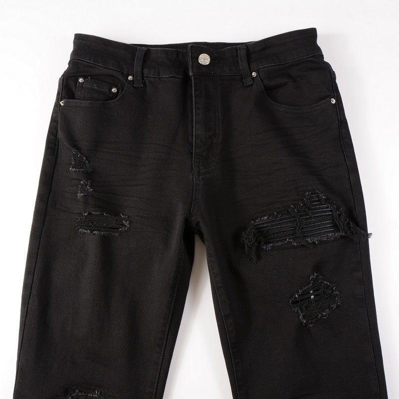 Amiri Jeans Hole & Patch Slim Stretch #8520